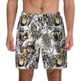 thumbnail image 2 of Picia Tulips Flowers pattern Mens Swim Trunks with Compression Liner Stretch Beach Shorts Quick Dry with Zipper Pockets No-Chafing Board Shorts-3X-Large, 2 of 9