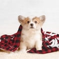 thumbnail image 4 of Yiaed Christmas Buffalo Plaid Print Dog Blankets-Cat Blanket Washable for Couch Protection,Puppy Blanket, Soft Plush Reversible Throw Furniture Protector-Small, 4 of 8