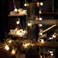 thumbnail image 3 of Battery String Lights, 33ft/10m 100 LED Bulb Warm White Battery Operated Globe String Lights with Remote Controller, Decorative Timer Fairy Light for Christmas/Wedding/Party Indoor and Outdoor, 3 of 5