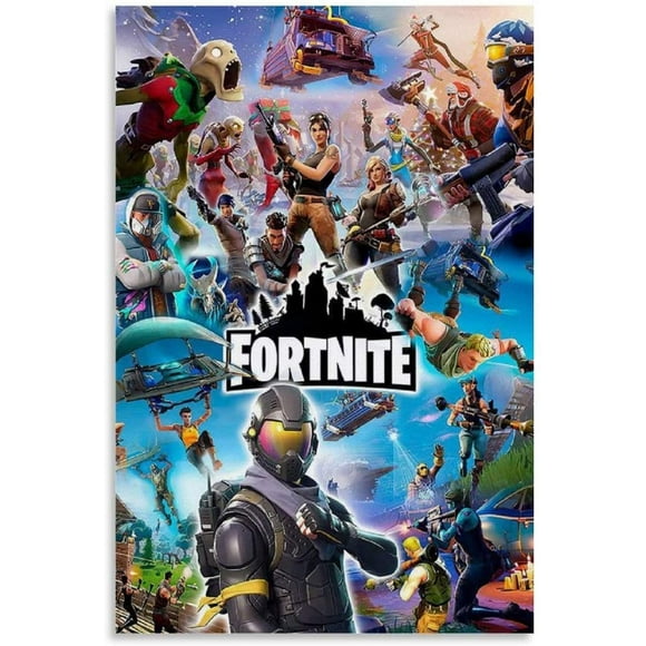 Fort_nite Poster Battle Royale Video Game Canvas Art Poster and Wall Art Picture Print Modern Family bedroom Decor Posters 16x24inch(40x60cm)