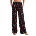 thumbnail image 2 of UP TO 15% OFF! Women Lounge Pants Comfy Pajama Bottom with Pockets Stretch Sleepwear Pj Bottoms Pants, M, 2 of 5