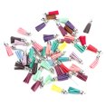 thumbnail image 1 of Mini borlas, 50 abalorios de borlas artesanales con 50 círculos para manualidades, suministros para pendientes, llaveros, manualidades.,Borla Colgantes Borla Llavero Borlas Artesanías Borlas Llavero H, 1 of 7