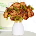 thumbnail image 2 of 2PCS Artificial Peony Silk Flowers Bouquet for Wedding Home Garden Party Decoration, 2 of 7