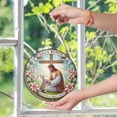 thumbnail image 6 of Silly Rabbit Easter Is About Jesus Christian Stained Glass Suncatcher Church Decor, 6 of 8