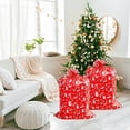 thumbnail image 4 of 3Pcs Extra Large christmas gifts Bags Jumbo Large christmas gifts Bags with Tag and String Giant Christmas Sacks Wrapping Rectangle Plastic for Xmas Presents Huge Big Gifts 56 x 36 Inch Red, 4 of 6