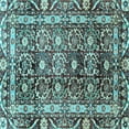 thumbnail image 1 of Ahgly Company Indoor Square Oriental Light Blue Traditional Area Rugs, 7' Square, 1 of 4
