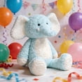 thumbnail image 4 of syligr 18 Inch Fluffy Elephant Plush Toy, Soft Pastel Stuffed Animal, Cute Elephant Stuffed Doll, Huggable Plushie for Sleeping Decor, Vintage Plush for Bedroom Shelf, Birthday Gift for Girls Boys, 4 of 6