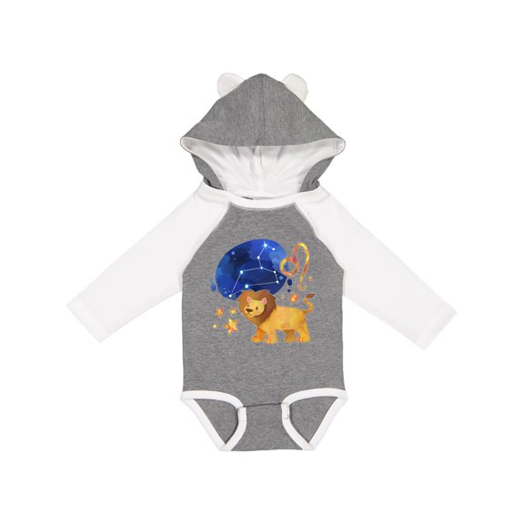 Inktastic Leo Constellation Zodiac Sign Illustration Boys or Girls Long Sleeve Baby Bodysuit