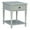 Gray, variant on Linon Mavis Side Accent Table with Drawer and Shelf in Rustic White Wood