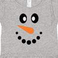 thumbnail image 3 of Inktastic Cute Smiling Snowman Face with Carrot Nose Girls Baby Dress, 3 of 4