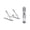 Silver, variant on Adjustable Foldable Laptop Stand, Premium Aluminum Alloy Portable Notebook Riser with Sturdy Triangle Support, Ergonomic Elevator Compatible with All Laptops for Home, Office & Travel Use, Black