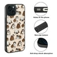 thumbnail image 2 of WIRESTER Shockproof Soft Rubber Cover Case for Apple iPhone 15 6.1" 2023 (NOT FIT Apple iPhone 15 Plus 6.7" 2023), Brindle Brown English Bulldog Funny Playful Postures, 2 of 5