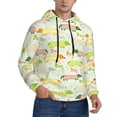 thumbnail image 2 of Lsque Dachshund Dog Puppy Pattern Casual Men's Hoodie,Hooded Sweatshirt with Kangaroo Pocket,Pullover Hoodie-Large, 2 of 7