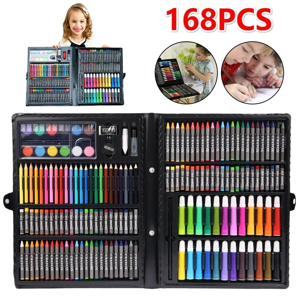 Professional 168pcs Drawing Tool Kit Painting Brush Art Marker Set