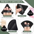 thumbnail image 3 of Triangle Makeup Loose Powder Sponge Puff Makeup Supplies (Black) 4 Pieces, 3 of 5