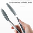 thumbnail image 3 of Pinces de Cuisine en Acier Inoxydable Premium avec Embouts en Silicone, 3 of 5
