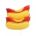 thumbnail image 2 of Pet Dog Chew Toy, Bite-Resistant, Clean Teeth, Vocal Hot Dog Burger Vinyl Toy, Suitable For Small And Medium-Sized Dogs Yellow(Pack Of 3), 2 of 4