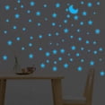 thumbnail image 2 of Calcomanía De Pared Adhesiva Removible Y Reutilizable Colco Brillan En estrellas Luminiscentes Azul 138 estrellas 66 puntos, 2 of 8