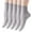 A-Grey415, variant on WMNTST Womens Ankle Socks 5 Pairs Breathable Sheer Sock Non Solid Color Invisible Daily Wear Socks