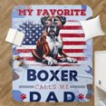 thumbnail image 4 of My Favorite Boxer Calls Me Dad. Happy Father's Day Cozy Sherpa Blanket Boxers Dog Lover Gifts Idea Warm Soft Throw Blanket - 00005, 4 of 5