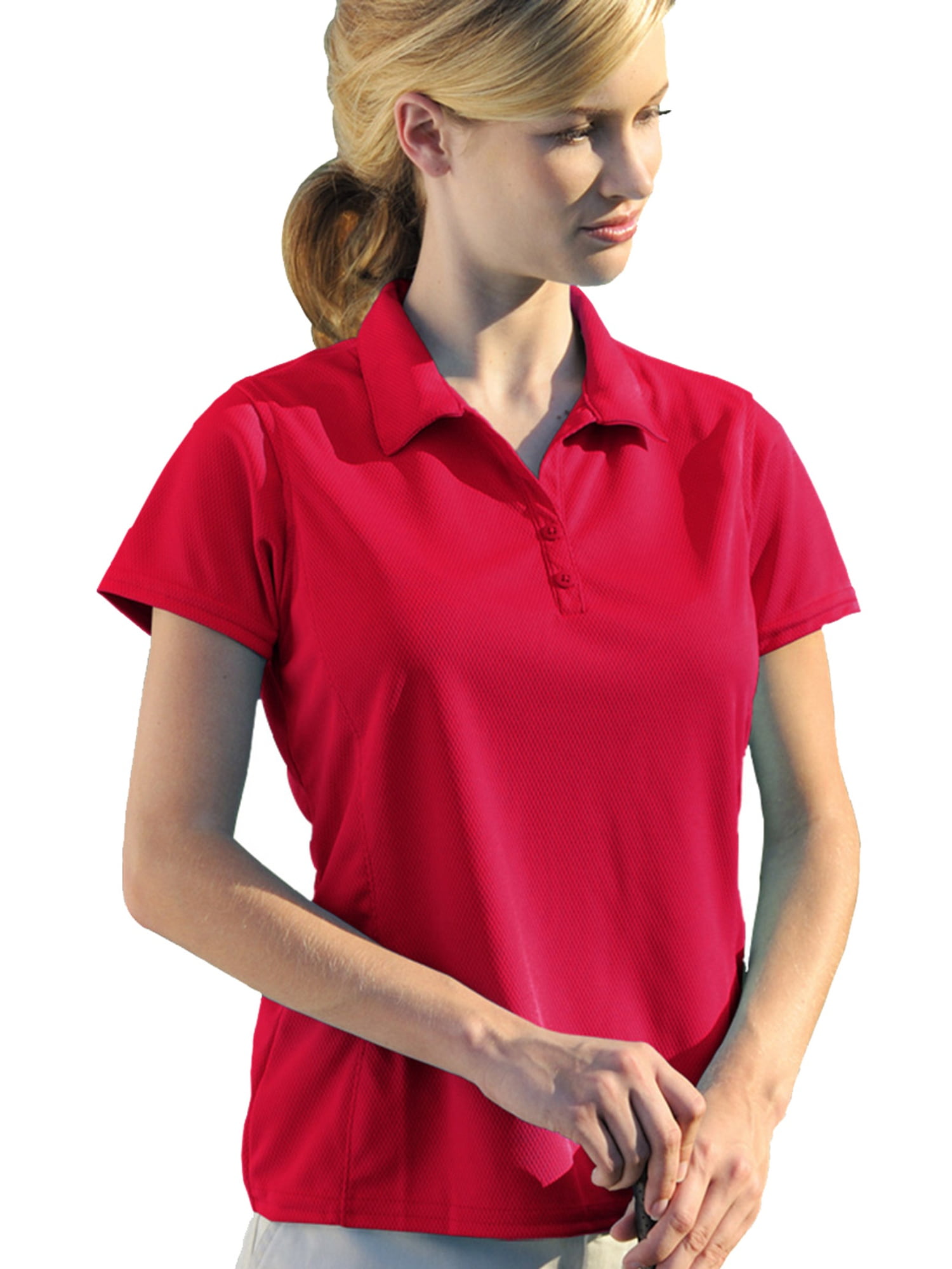 Willow Pointe - 00820599181382 LADIES PERFORMANCE GOLF SHIRT 2801 RED S ...