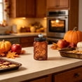 thumbnail image 6 of 23.7 Fl oz Vintage Glass Jar with Lid, Airtight Food Storage Container, Embossed Kitchen Canister with Pumpkin Knob Lid for Sugar, Coffee, Tea, Candy, Cookies, Pasta, Cereal, Decorative Pantry Jar, 6 of 7