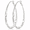 Silver-36mm, variant on YEUOYEA Twisted Oval Hoop Earrings for Women, Silver Plated Large Big Hoops 36mm 54mm 65mm
