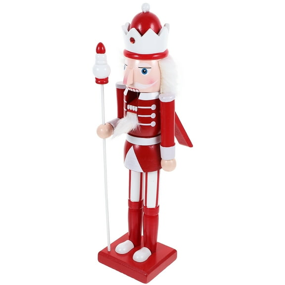 Christmas Nutcracker Figures Outdoor Decorations Tree Collectibles for Bedroom Gingerbread Man Puppet