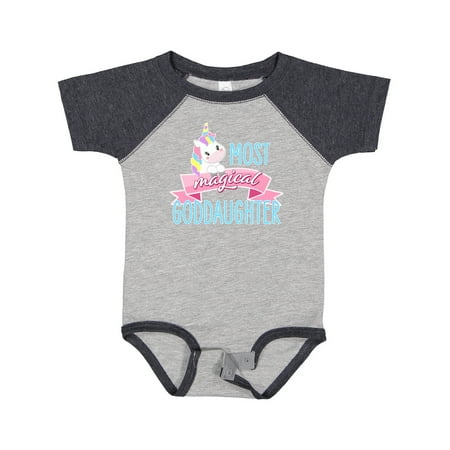 

Inktastic Most Magical Goddaughter- Cute Unicorn Gift Baby Girl Bodysuit