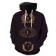 thumbnail image 1 of Sudadera con capucha y cremallera para hombre, estilo europeo y americano, divertida, con estampado 3D, manga larga, informal, unisex, gran oferta 2024, 1 of 6