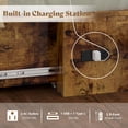thumbnail image 5 of Merluxy Queen Size Murphy Bed, Farmhouse Cabinet Bed with Charging Station and Storage Drawer for Bedroom & Guest Room, Brown, 5 of 9