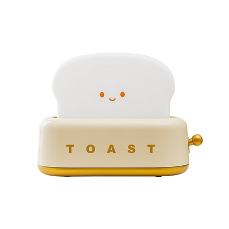 

Adjustable Brightness For Kids Cute Toast Home Bedroom Night Light Room Decor