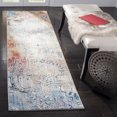 thumbnail image 3 of SAFAVIEH Monray Aaliyah Geometric Polyester Area Rug, Red/Multi, 7' x 7' Round, 3 of 9