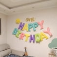 thumbnail image 3 of Kit de globos metálicos con letras Happy Birthday color Pastel, 3 of 4