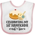thumbnail image 3 of Inktastic 1st Hanukkah Childs Dreidel Boys or Girls Baby Bib, 3 of 4