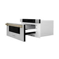 thumbnail image 3 of ZLINE Autograph Edition 30" 1.2 cu. ft. Built-In Microwave Drawer in Stainless Steel with Champagne Bronze Accents, 3 of 5