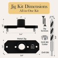 thumbnail image 5 of Invisible Floating Shelf Bracket 5 Inch Rod 3/4 inch Diameter Heavy Duty with Jig – Hidden Metal Mantel Mount for Wall Shelves – Floating Shelf Hardware for Bathroom, Kitchen & Living Room (4 Pack), 5 of 10