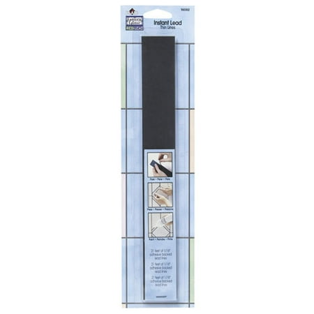 Gallery Glass Redi Lead - Gallery Glass Redi-Lead Simulated Leading Strips. Thin Black 21 feet