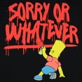 thumbnail image 2 of The Simpsons Men's' Bart Graffiti Sorry Or Whatever Double-Sided T-Shirt, 2 of 5