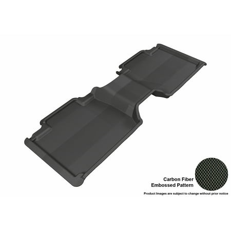 Access Cab Models - 3D MAXpider 2005-2011 Toyota Tacoma Access Cab Second Row All Weather Floor Liner in Black with Carbon Fiber Look
