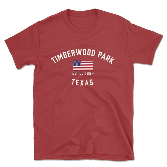 Timberwood Park Texas Patriot Men's Cotton T-Shirt