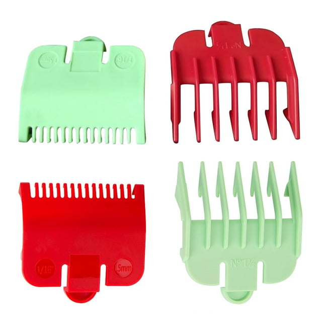 2pcs Coupe Professionnelle Guide Comb 1.5mm 3mm Limite Colorée Set Peigne pour Outil de Coiffure Rasoir Tondeuse Électrique