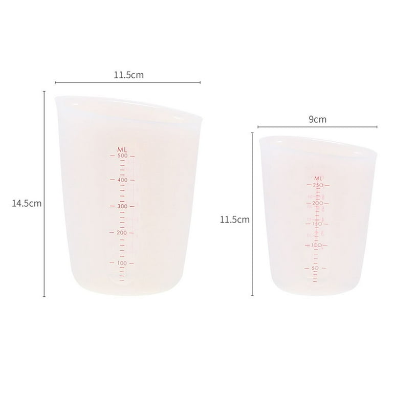 250ml Silicone Measuring Cup Resin Glue DIY Tool Jewelry Measuring