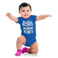 thumbnail image 4 of Breaking Records And Hearts Funny Romper Boys or Girls Infant Baby Brisco Brands NB, 4 of 7