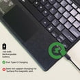 thumbnail image 5 of Surface Pro 7+/7/6/5/4/3 (12.3") Type Cover, Ultra-Slim Bluetooth Keyboard, Multi-Touchpad & 7-Color Backlit,Charcoal, 5 of 7