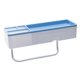 thumbnail image 1 of Estante de baño organizador estante montado en la pared con barra de toalla azul, 1 of 5