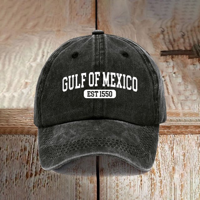 Moins de 10$ Visières Noires du Mexique Casquette de Baseball Imprimée Décontractée Casquette Rétro