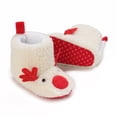 thumbnail image 4 of Biekopu Baby Fleece Slippers Soft Anti-Slip Deer Booties Winter Warm Infant Socks Crib Shoes, 4 of 8