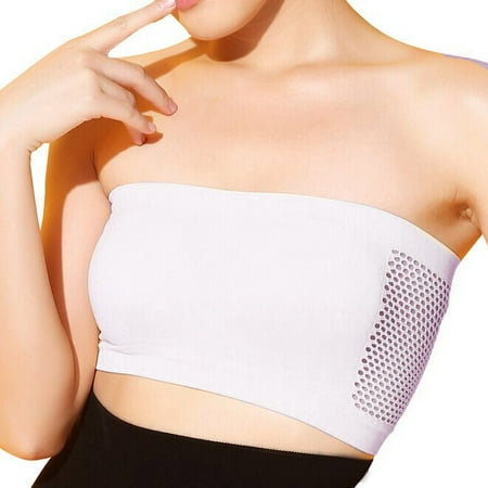 

TKing Fashion Women Sexy Strapless Top Vest Breathable Sports Bras Bandeau Boob Tube WH