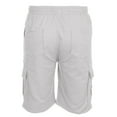 thumbnail image 2 of QUYUON Mens Bike Shorts Walk Short Deals Mens Loose-Fit Shorts Mens Lightweight Comfort Shorts Short Pants Casual Summer Cargo Shorts Style M-736 , White L, 2 of 5